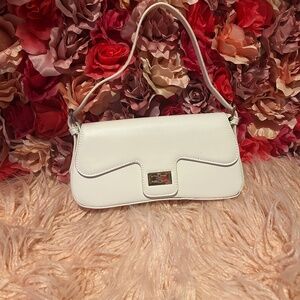 White handbag